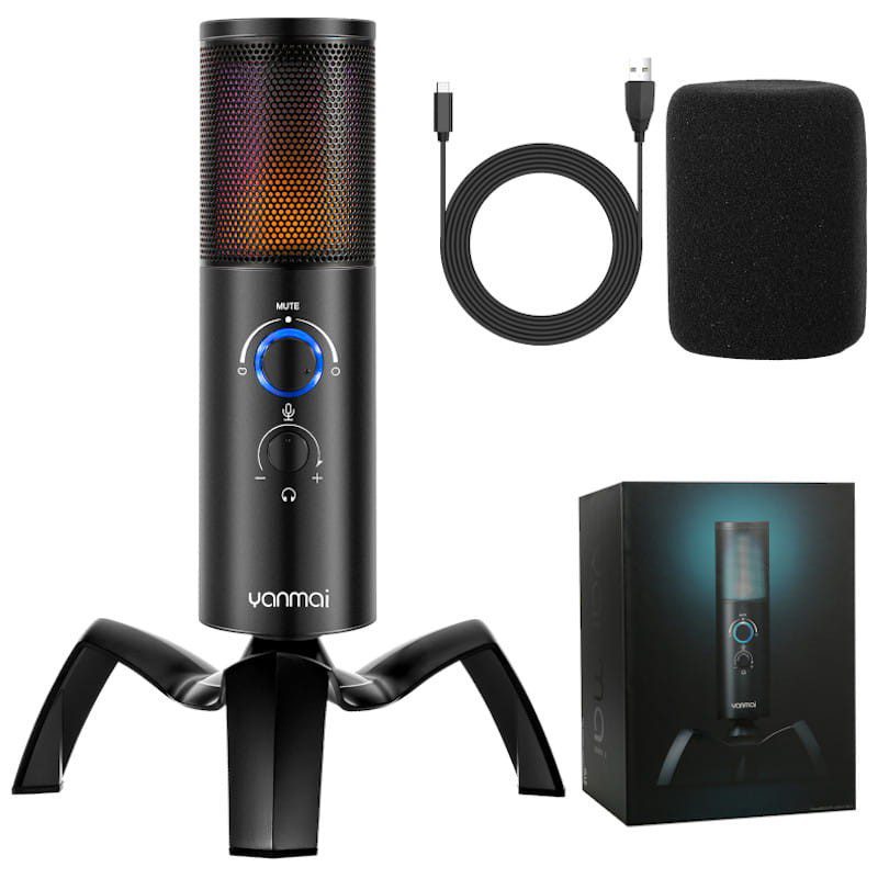 Yanmai Q18 USB RGB Studio Microphone Yanmai Q18 USB RGB Studio Microphone